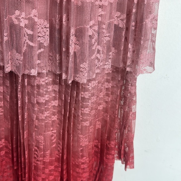 (K2) Anthropologie Brighton Tiered Lace Midi Skirt, Size 0 - Picture 3 of 15